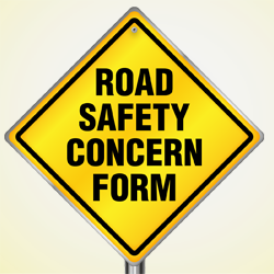 (Button) Click here to submit a road safety concern form