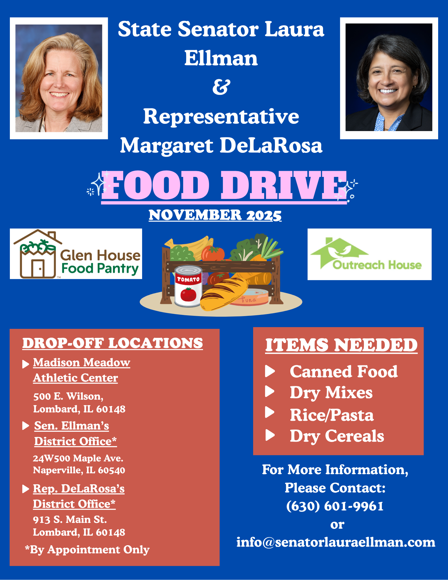Donation Drive Flyer Nov. 2025